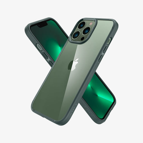 ACS03204 - iPhone 13 Pro Max Case Ultra Hybrid in crystal clear showing the back
